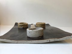 Modernist Ceramic Wall Plaque in a Style Reminiscent of Pablo Picasso, 1970s