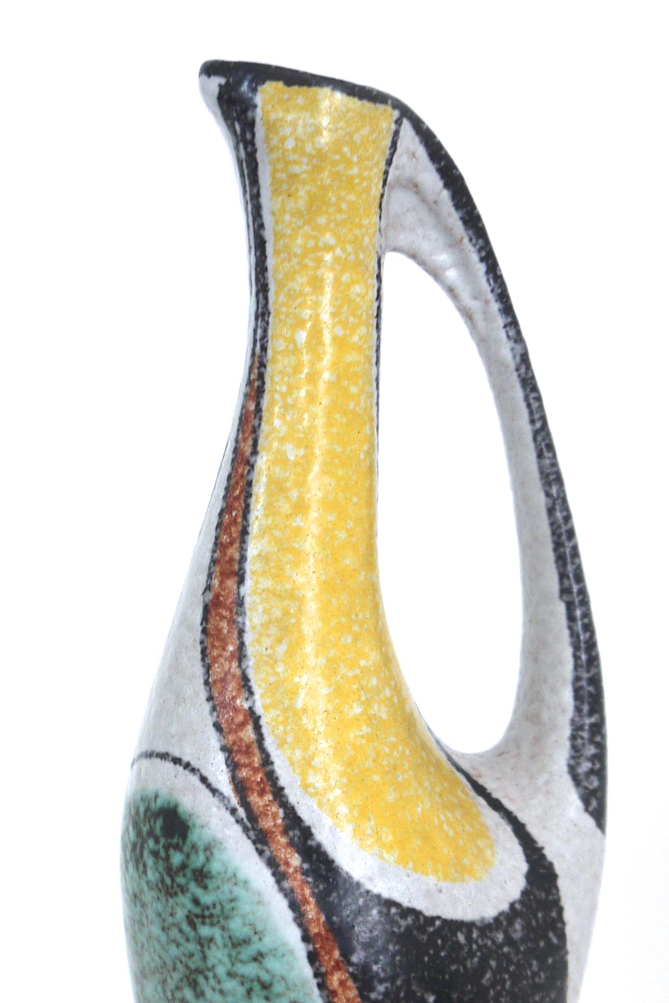 Mid-Century Modern Modernist Ceramic West German Carafe 'Small' from Milano Collection