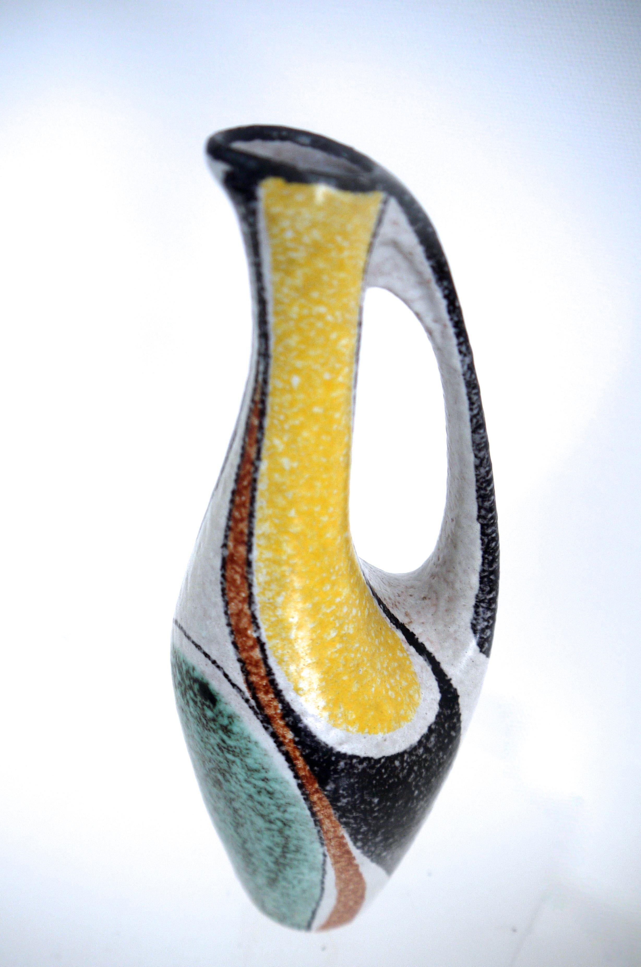 Mid-20th Century Modernist Ceramic West German Carafe 'Small' from Milano Collection
