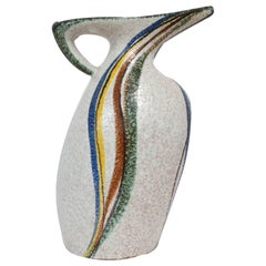Modernist Ceramic West German Ruscha Pitcher from Milano Collection, Midcentury
