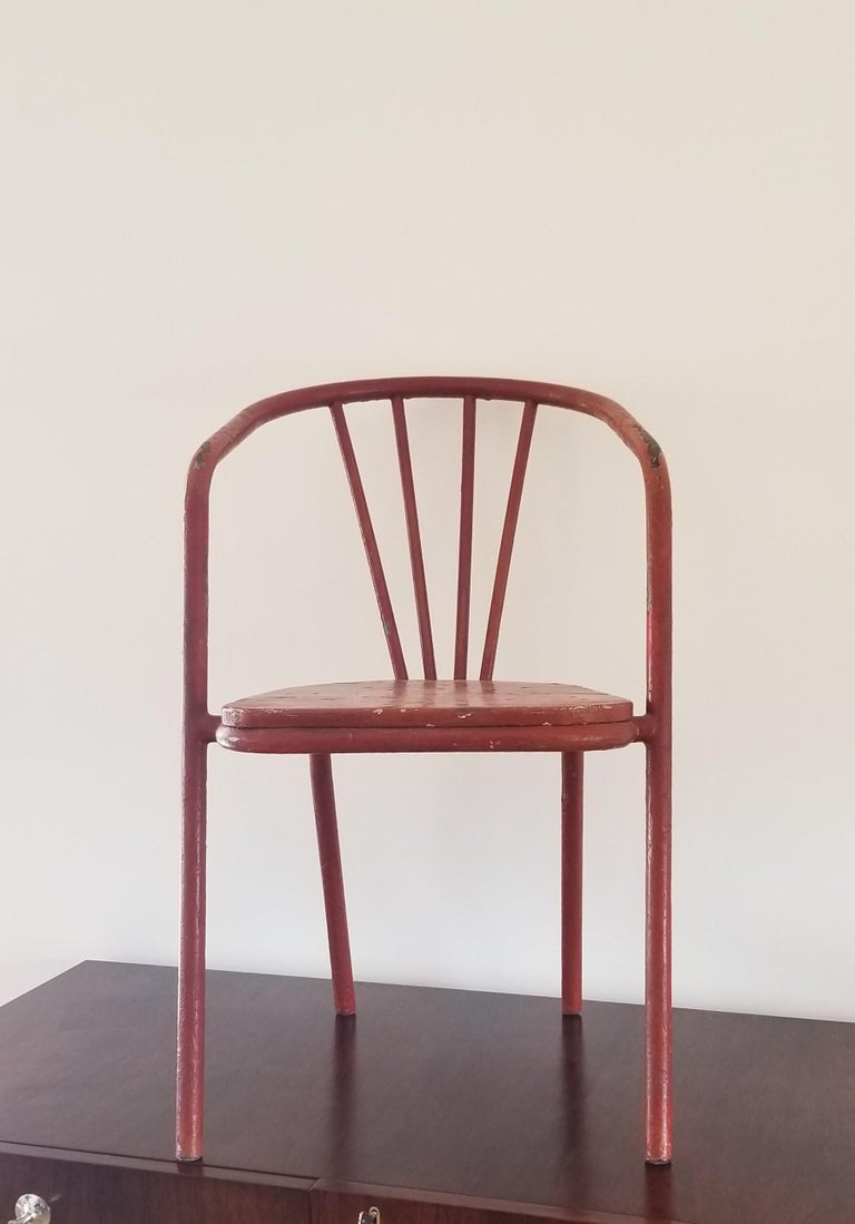 Single industrial chair
Can be used indoor or outdoor
Stable
Vintage condition, please see pictures
This item will ship from France, price does not include shipping and possible customs related charges.
 