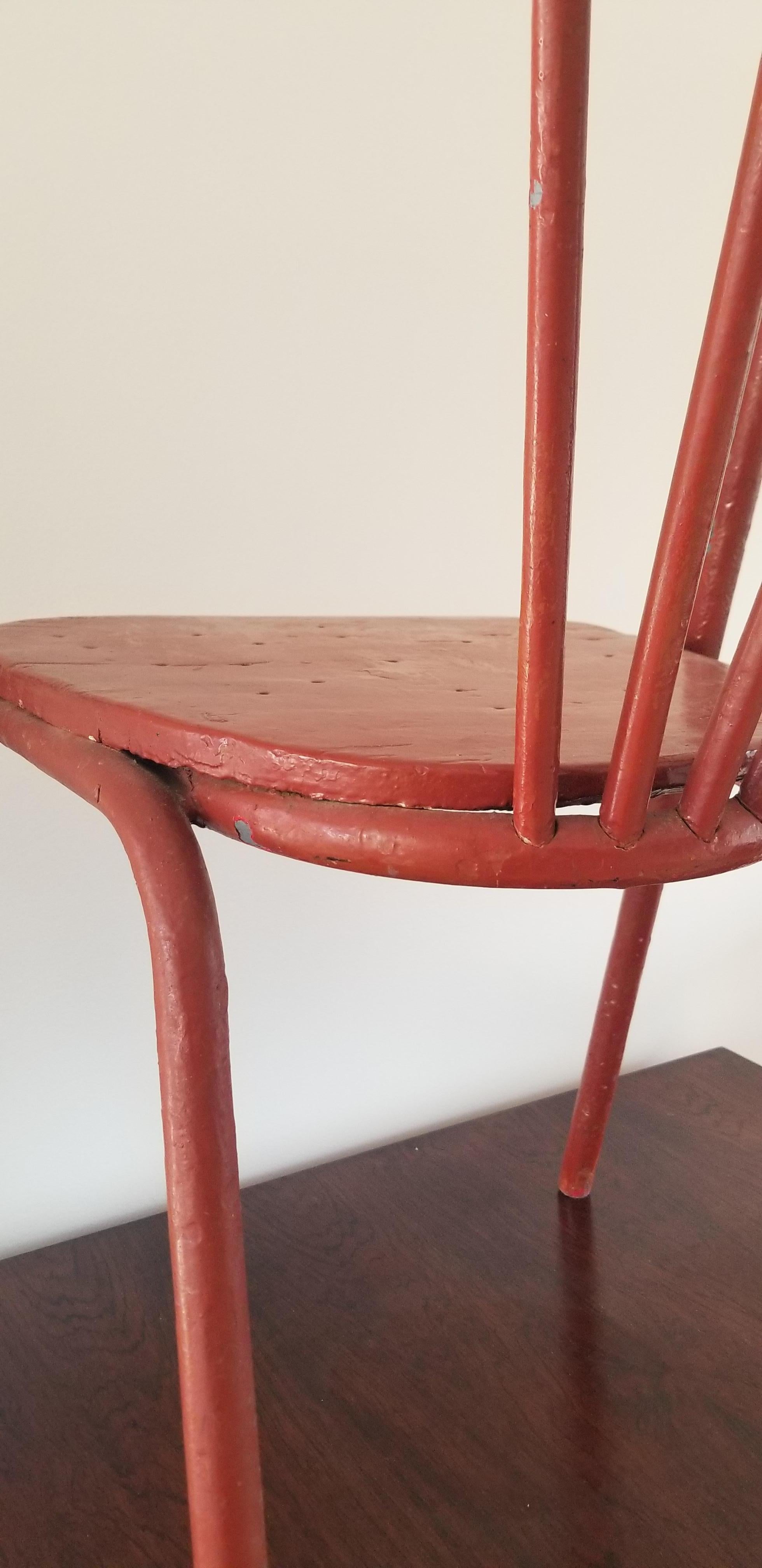 Enameled Modernist Chair by Robert Mallet Stevens, France, 1930s