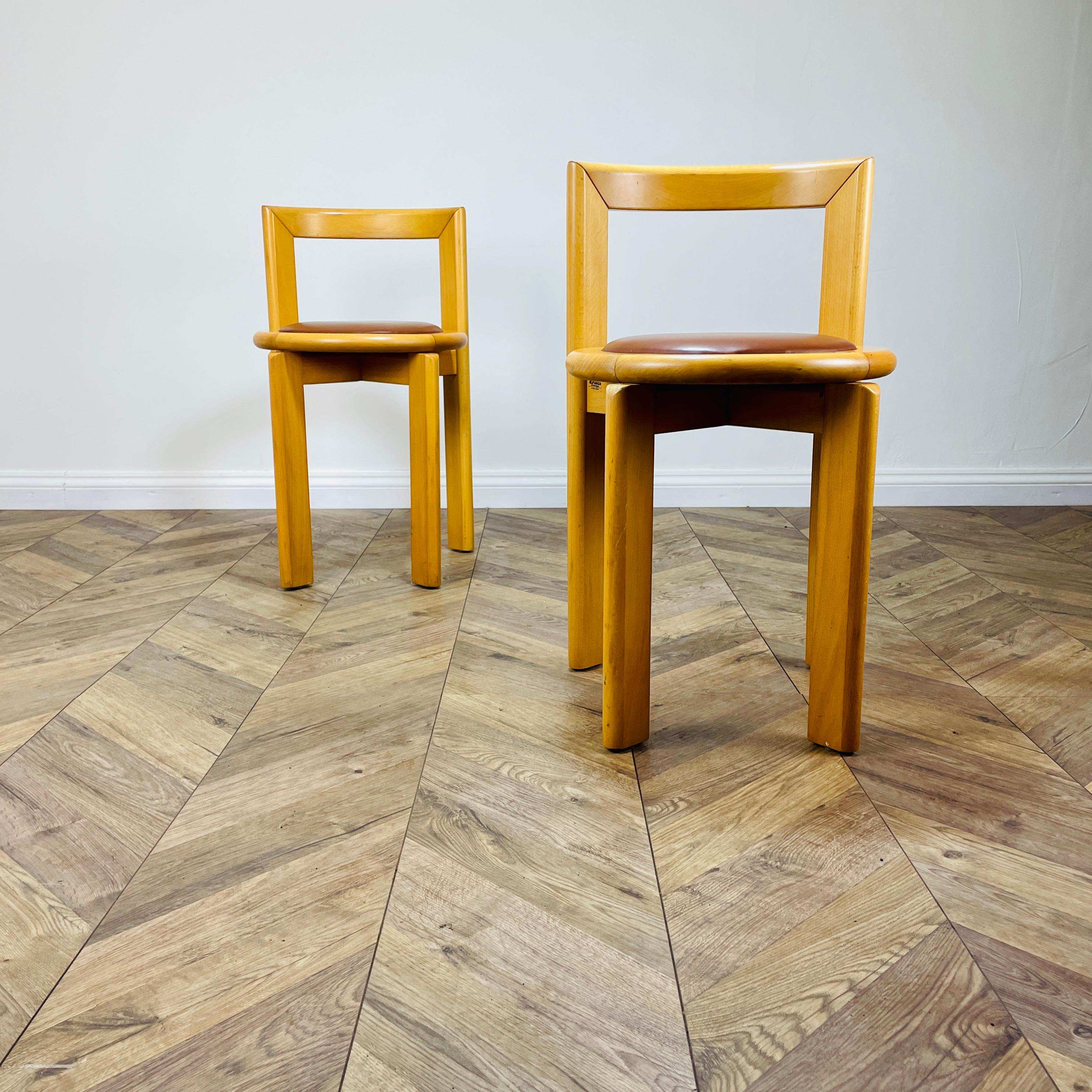 Modernist Chairs inspired by Bruno Rey, Made by Glimåkra of Sweden, Set of 2 6