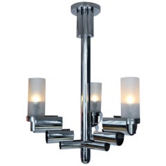 Modernist Chandelier, 1930s, Boris Lacroix