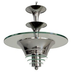 Modernist chandelier, France 1930