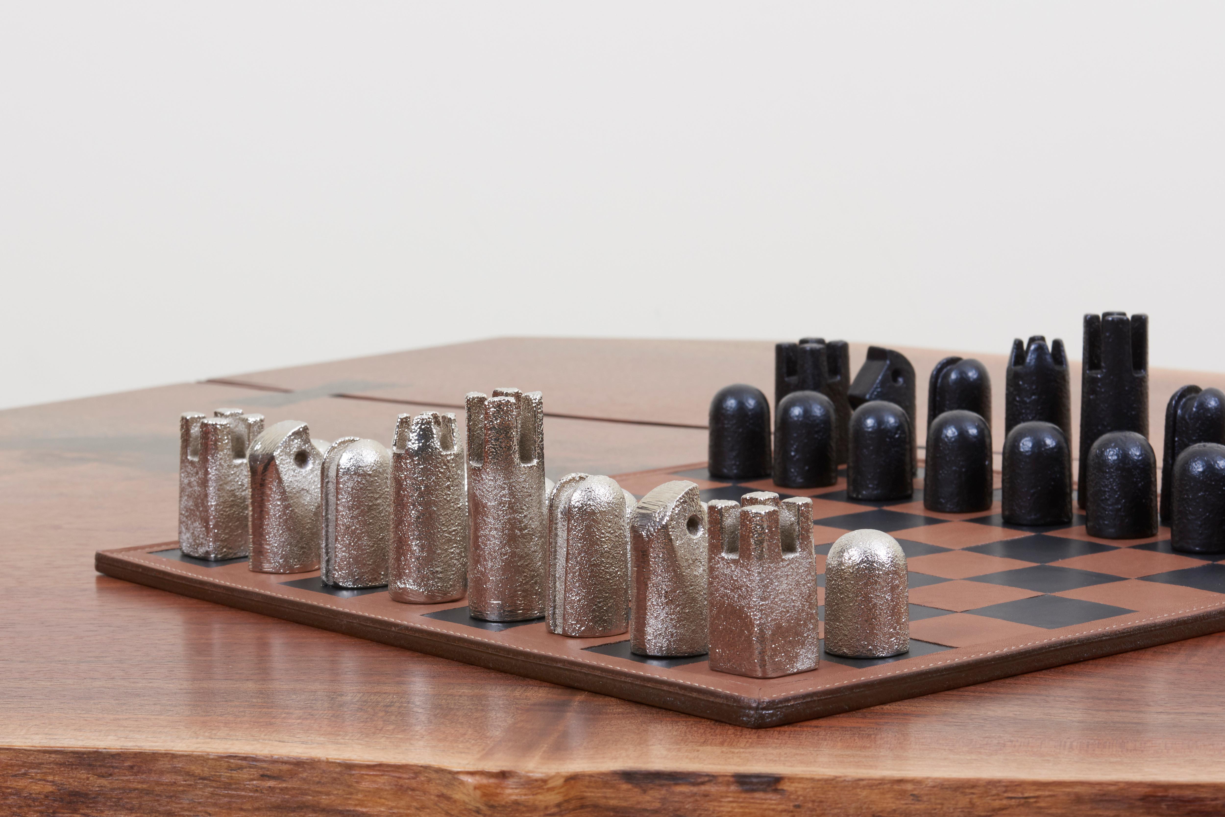 20ième siècle Jeu d'échecs moderniste #5606 de Carl Auböck en vente