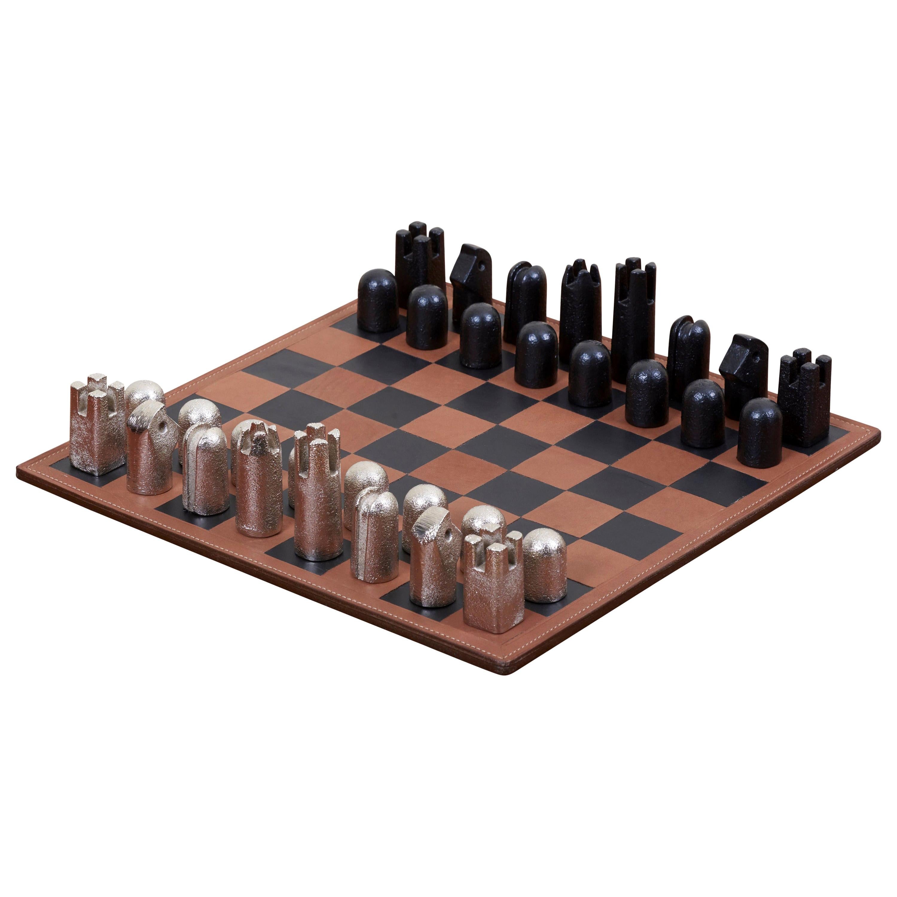 Jeu d'échecs moderniste #5606 de Carl Auböck