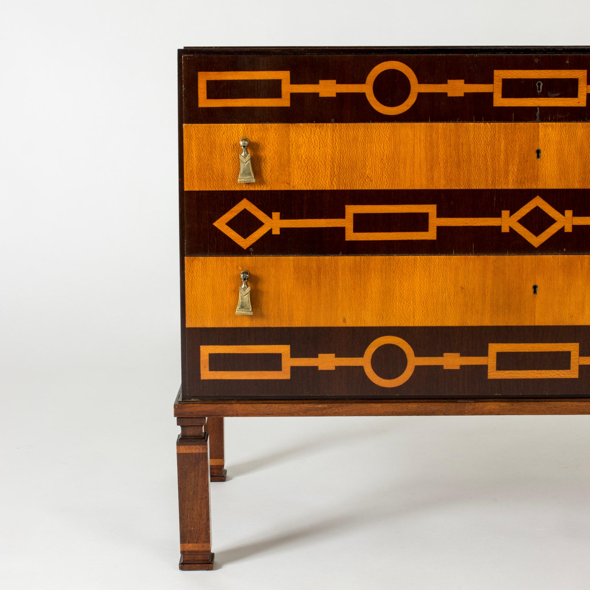 Swedish Modernist Chest of drawers by Axel Einar Hjorth, NK, Sweden, 1930s