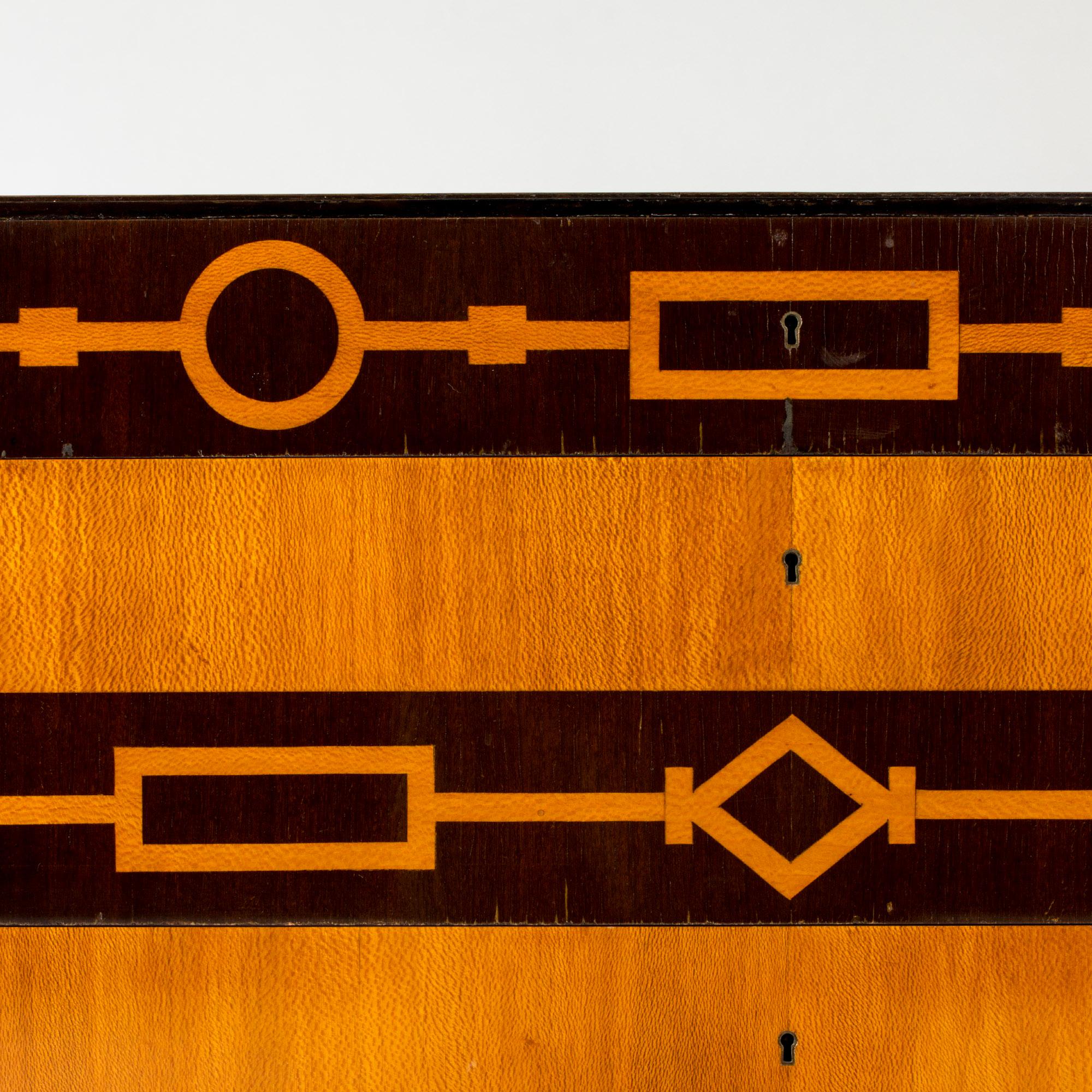 Modernist Chest of drawers by Axel Einar Hjorth, NK, Sweden, 1930s In Good Condition In Stockholm, SE