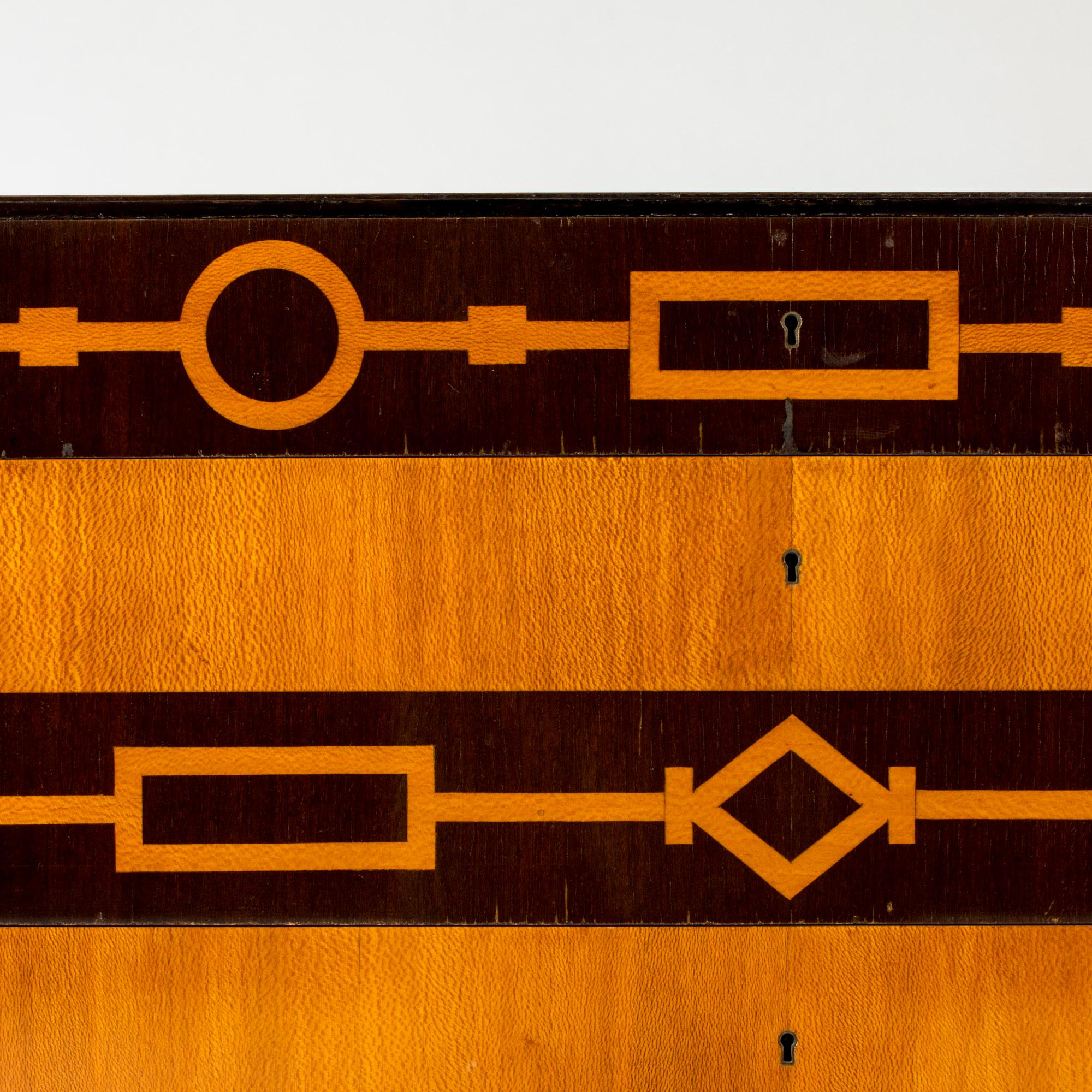 Modernist Chest of drawers by Axel Einar Hjorth, NK, Sweden, 1930s In Good Condition In Stockholm, SE