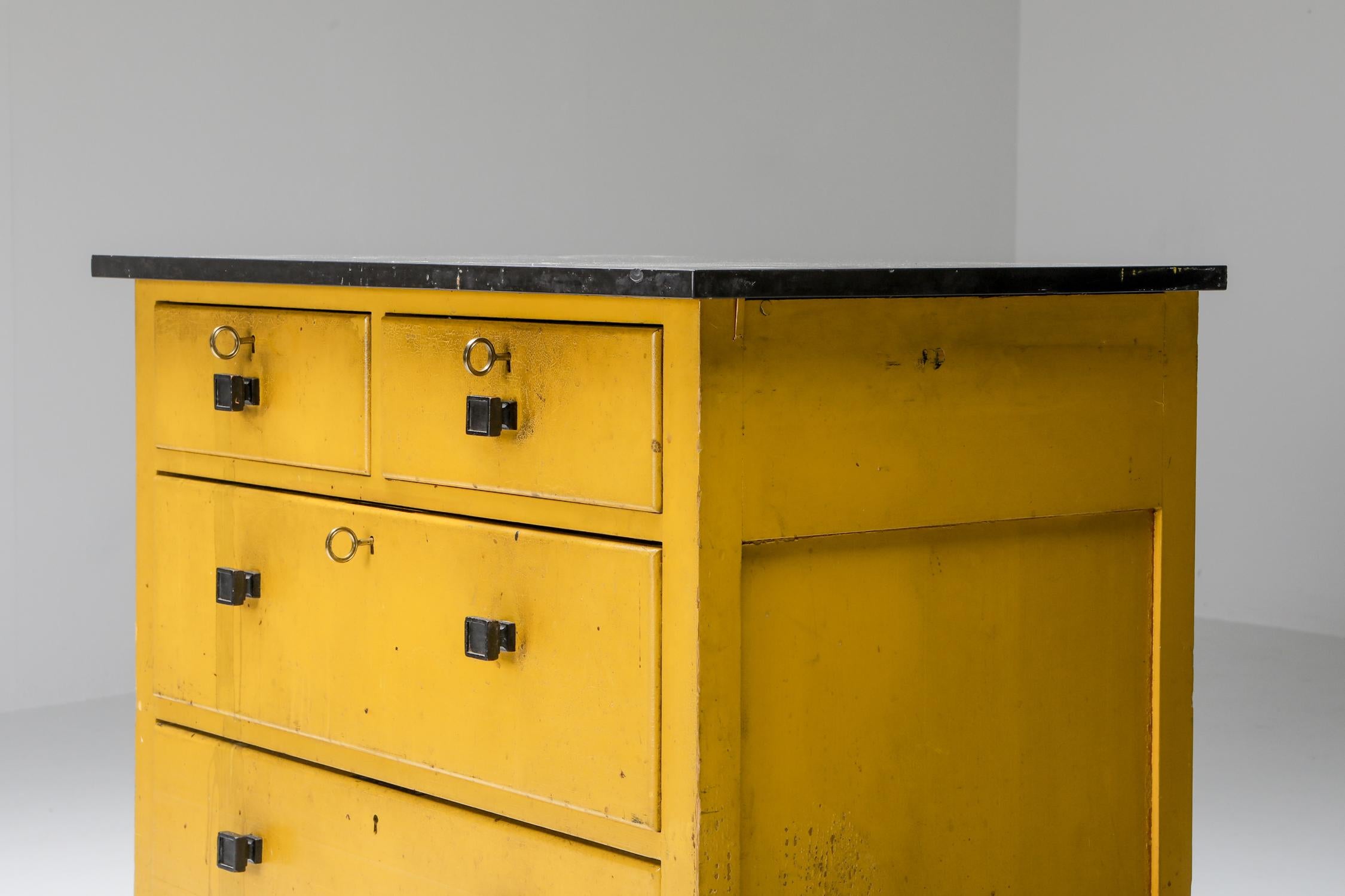 Early 20th Century Modernist Chest of Drawers by Wouda, 1924