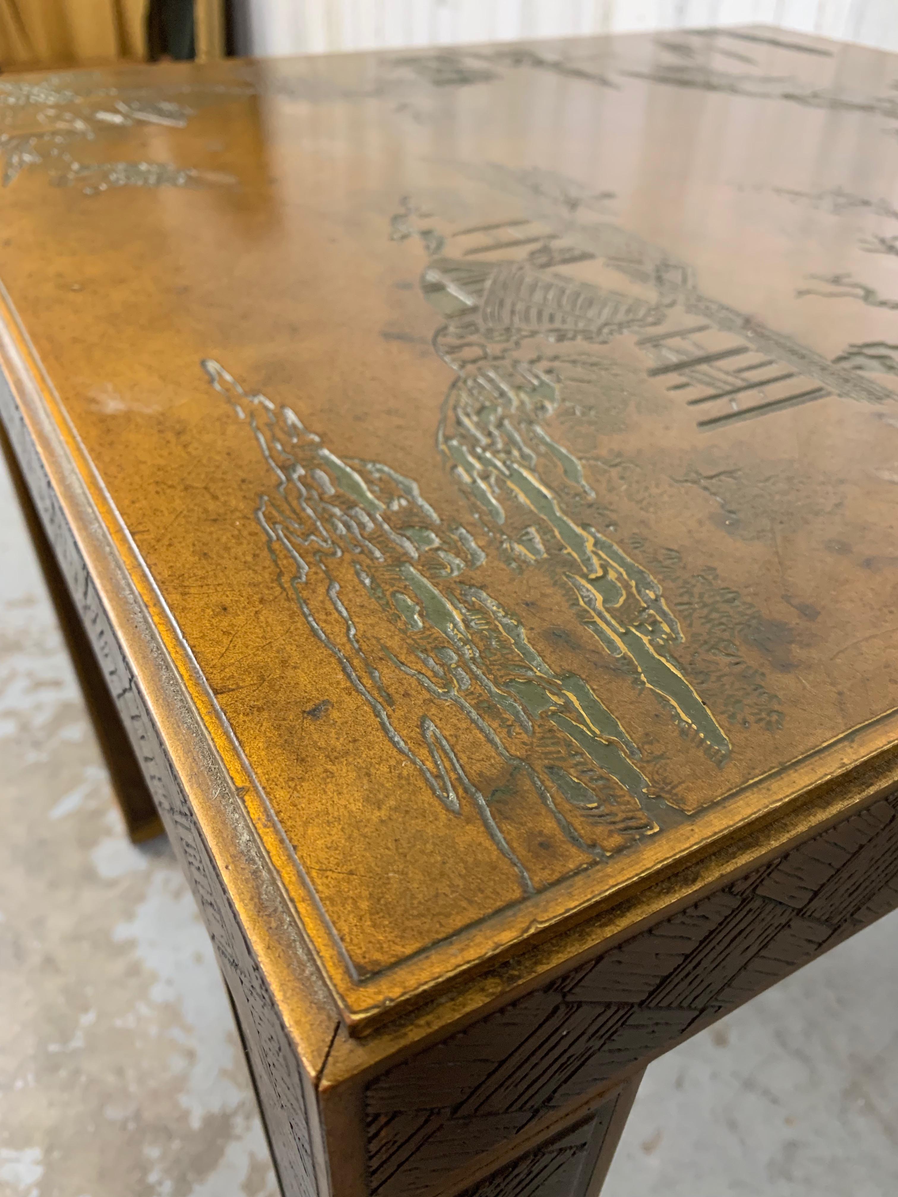 Modernistischer Beistelltisch im Chinoiserie-Stil im Angebot 9