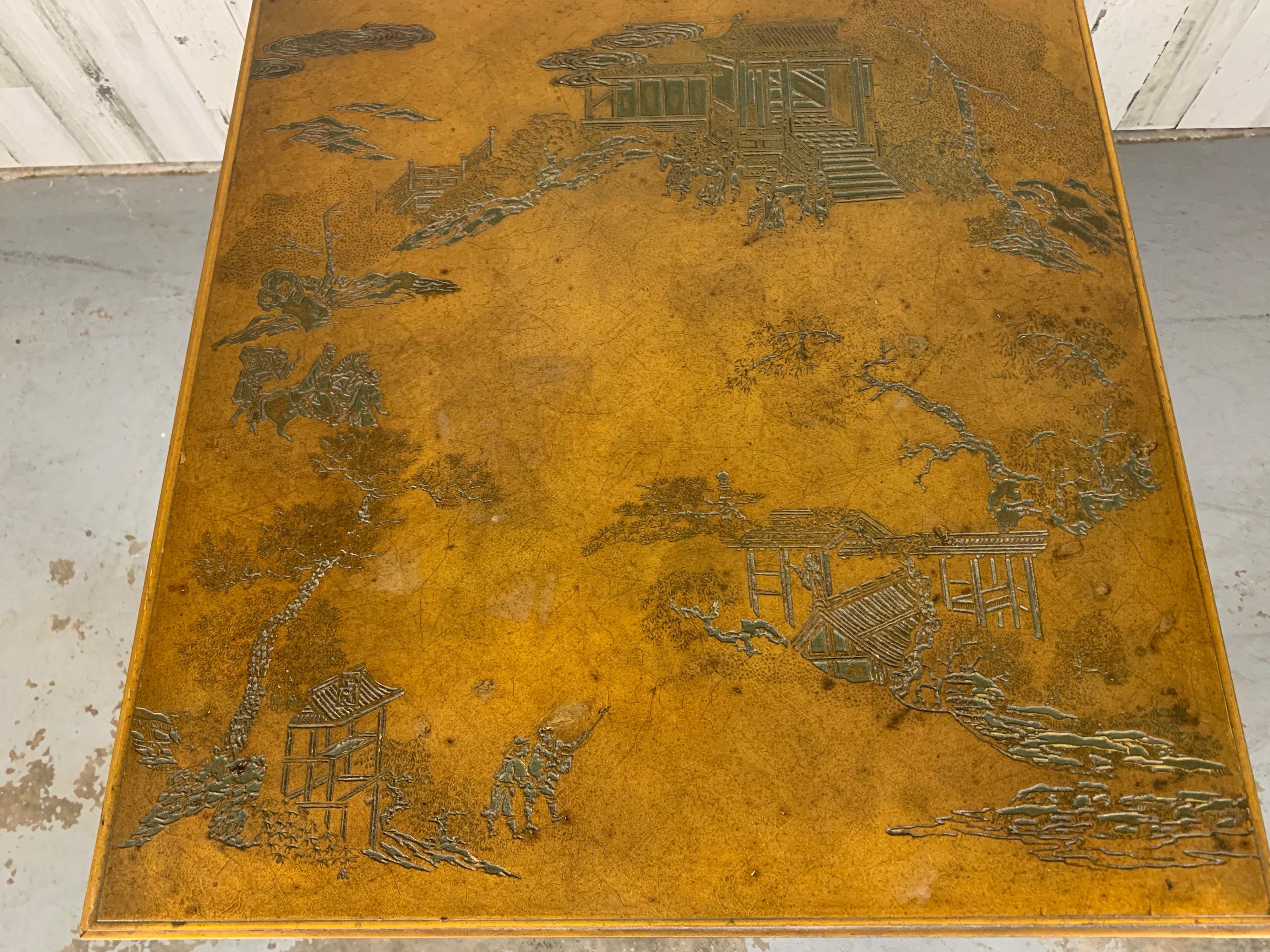 Modernistischer Beistelltisch im Chinoiserie-Stil im Angebot 3