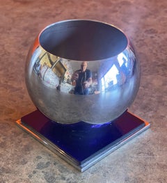 Modernist Chrome and Cobalt Toothpick / Cigarette Holder by Chase Co