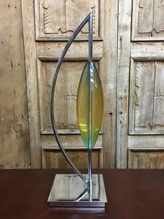 Modernist Chrome and Lucite Sculpture