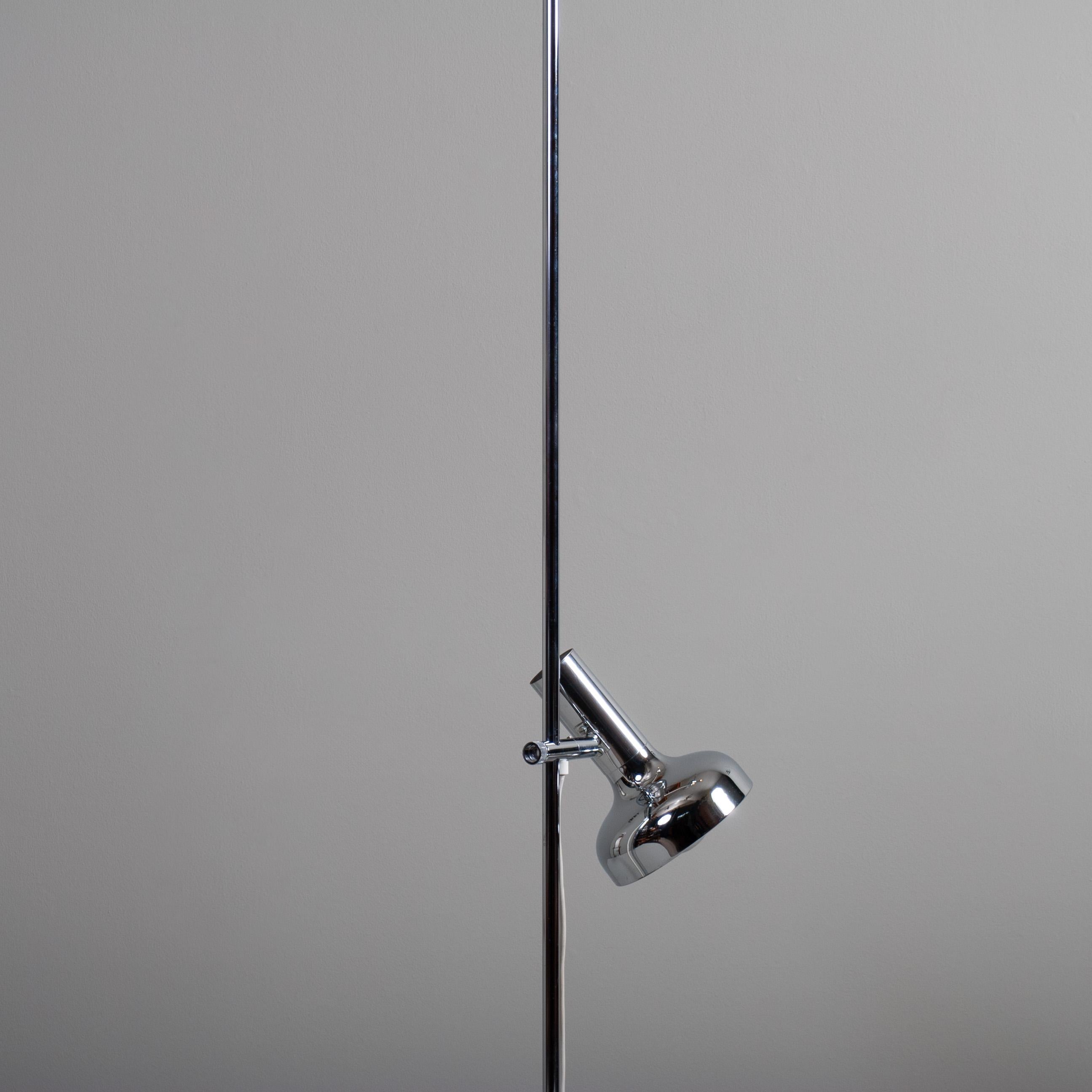Steel Modernist Chrome Floor Lamp