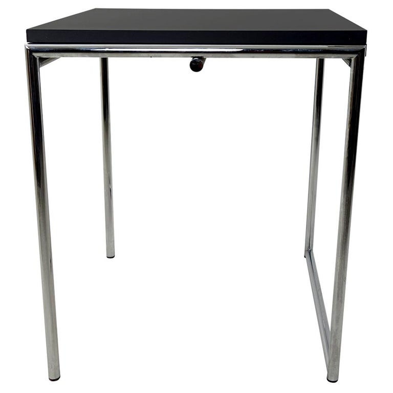 Modernist Chrome Framed FoldOut Table "Jean" by Eileen Gray for Alivar