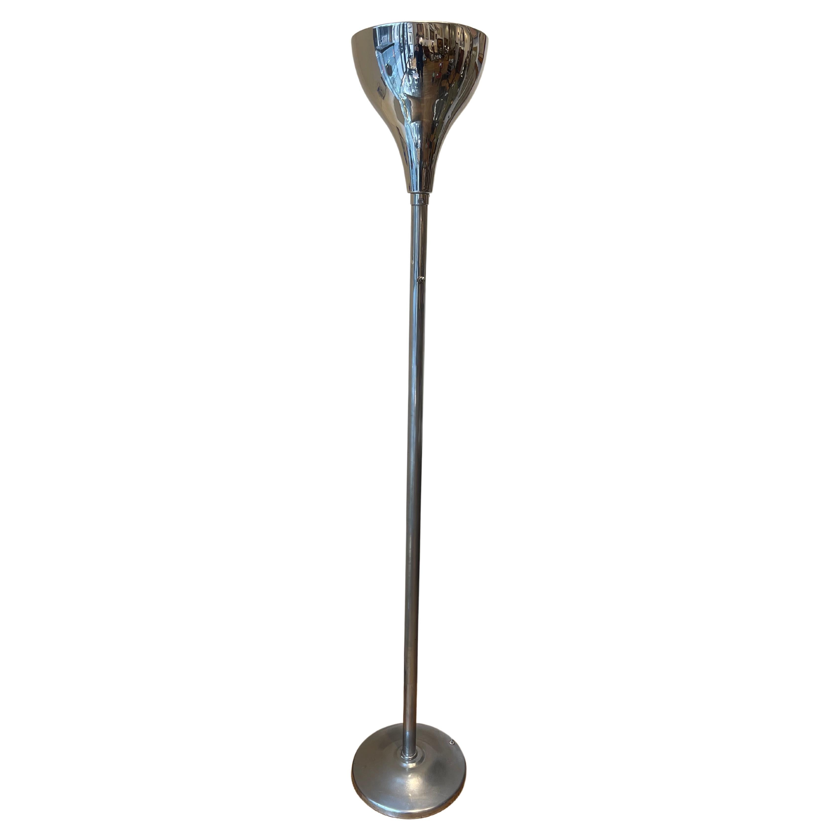 Iconic Modernist Floor Lamp by Robert MALLET-STEVENS (1886-1945), circa 1930 For Sale