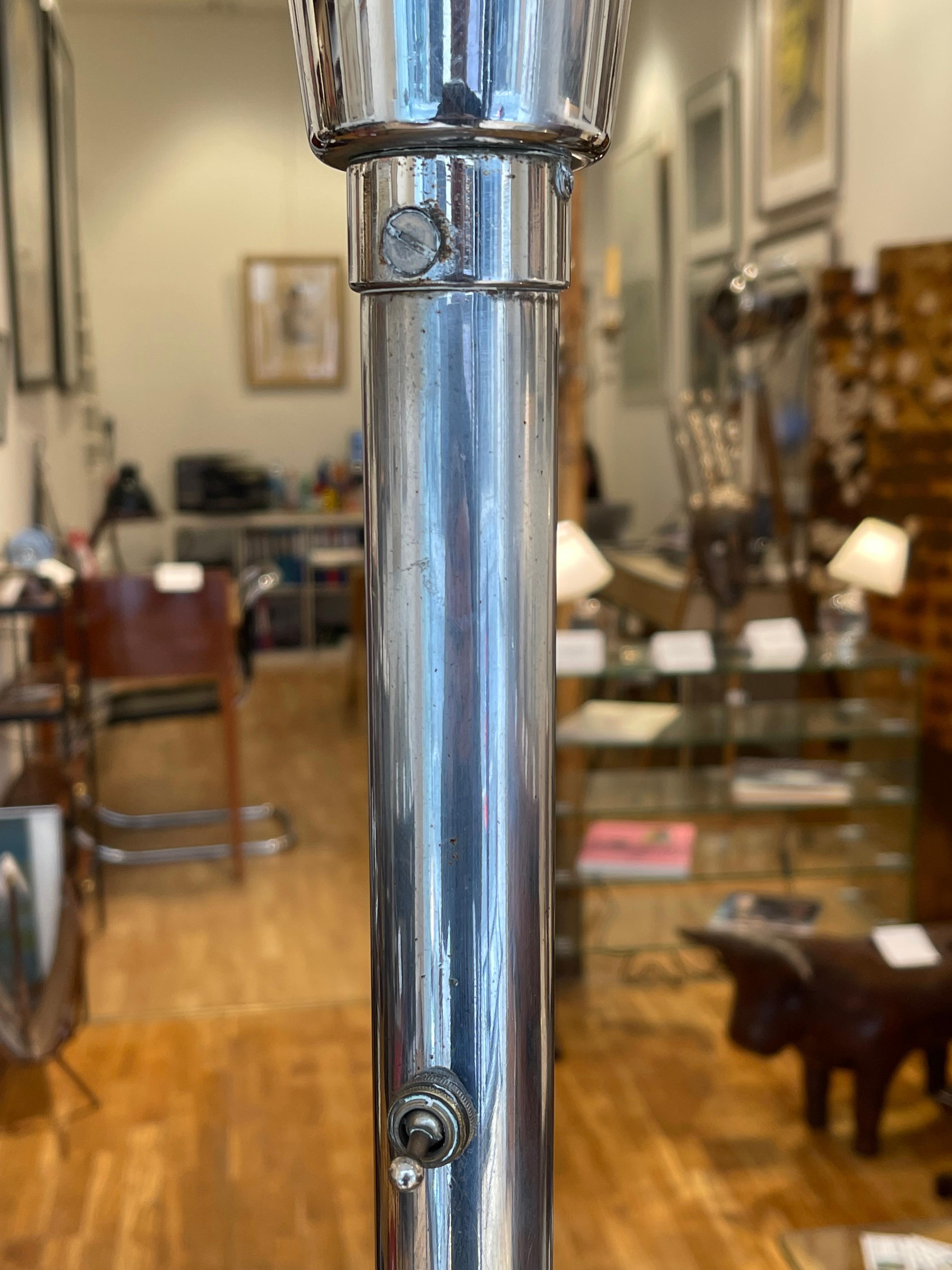 Iconic Modernist Floor Lamp by Robert MALLET-STEVENS (1886-1945), circa 1930 For Sale 7