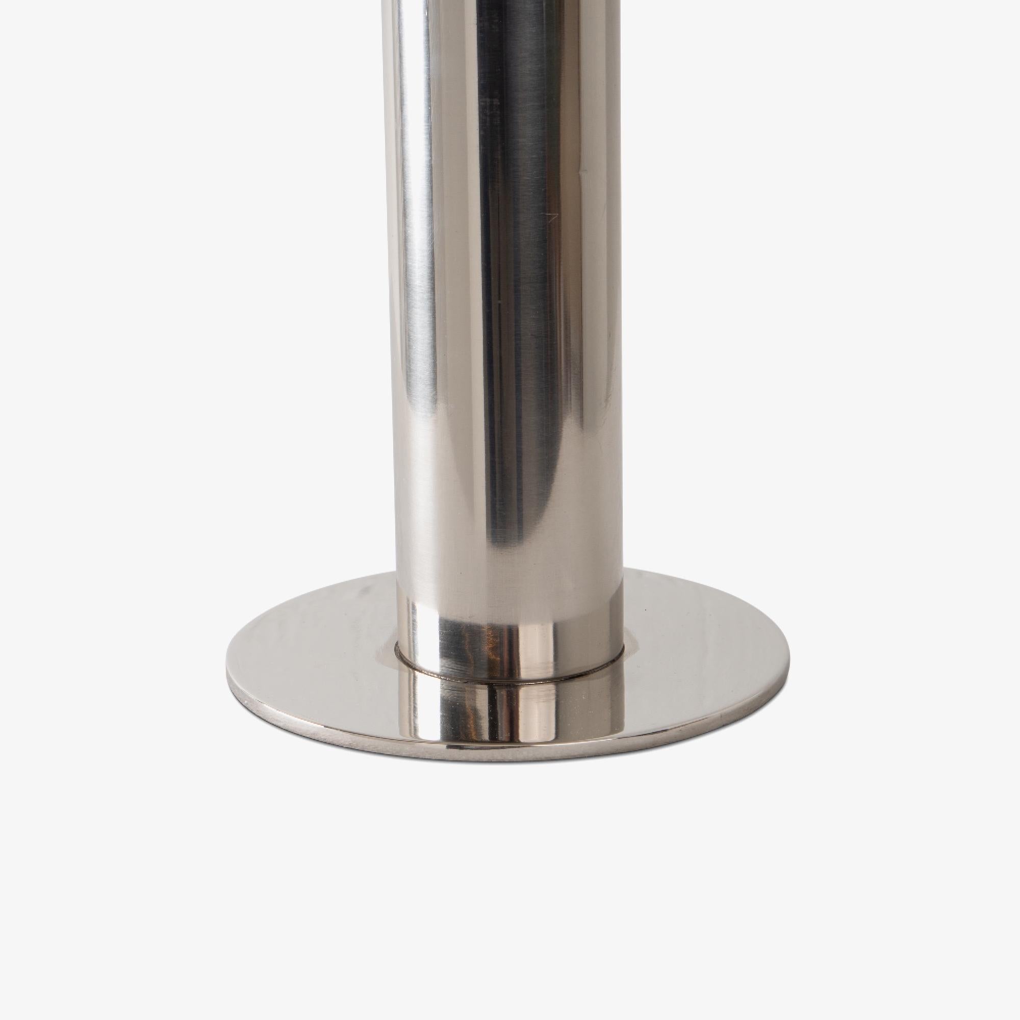Late 20th Century Modernist Chrome & Nickel Task Accent Mushroom Lamp