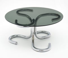 Modernist Chrome Side Table