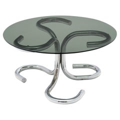 Modernist Chrome Side Table