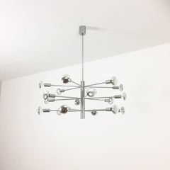 Modernist Chrome Sputnik Hanging Light by Cosack Lights, 1960s, Germany