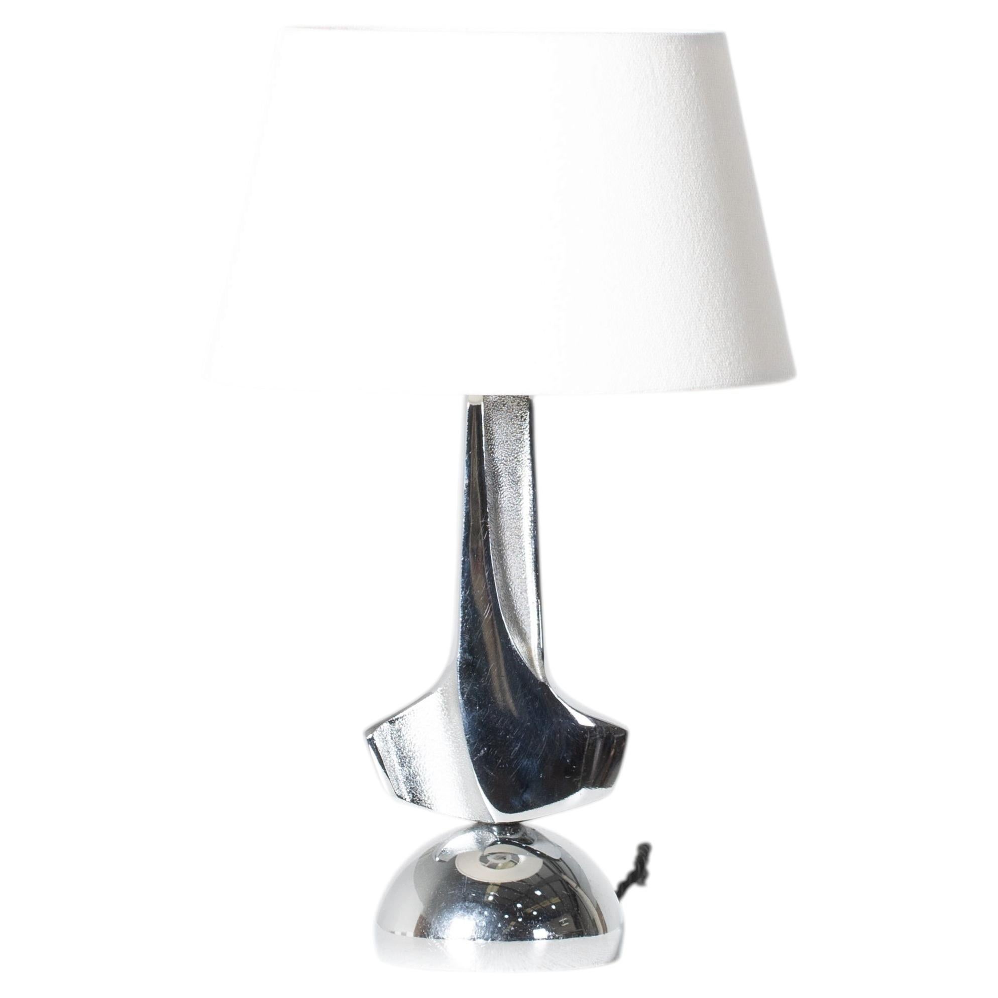 Modernist Chrome Table Lamp c. 1970s