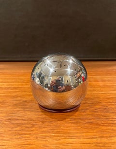 Porta stuzzicadenti modernista in cromo di Russel Wright per Chase and Co.