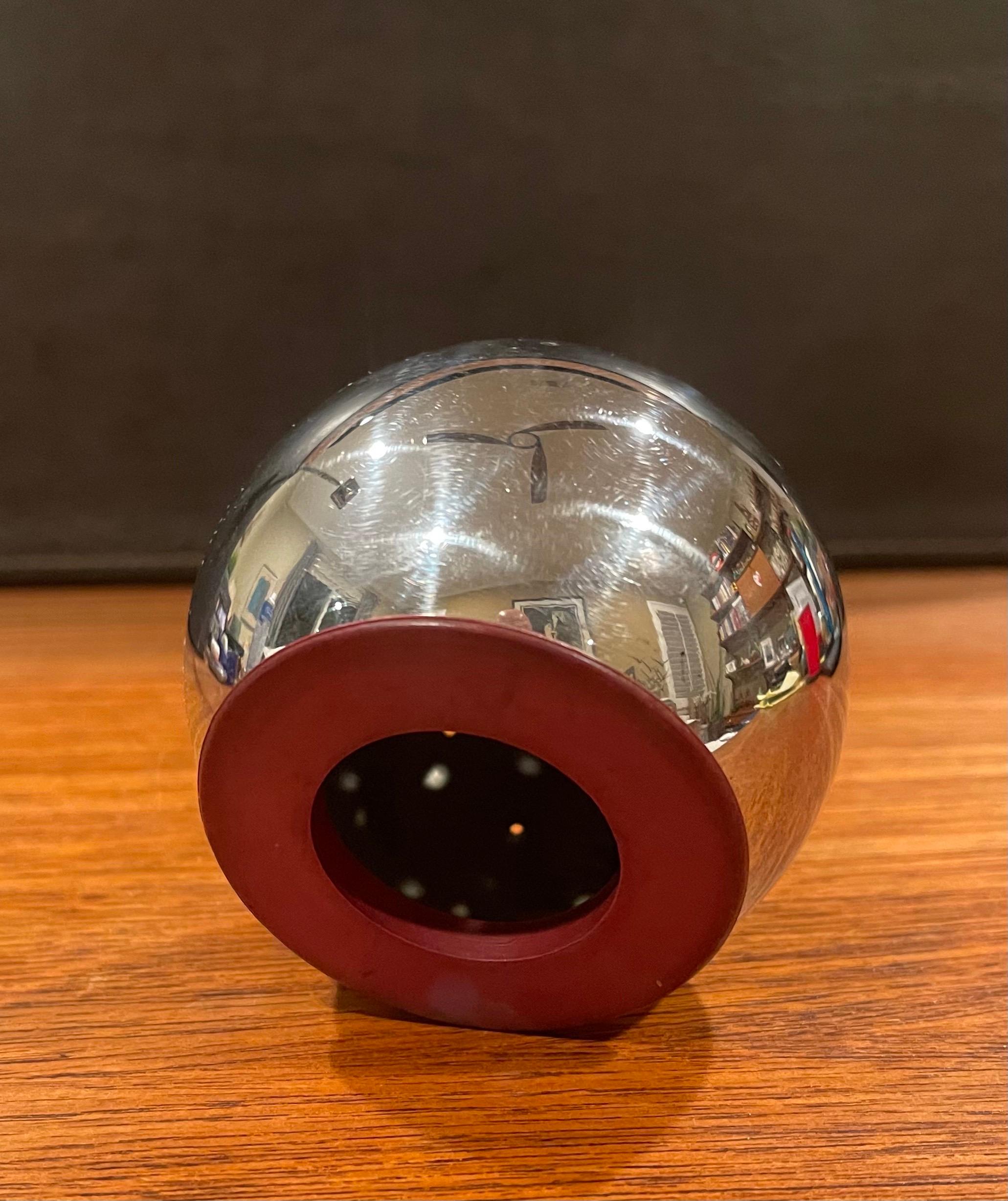 Modernist Chrome Toothpick Holder by Russel Wright for Chase Co. 1