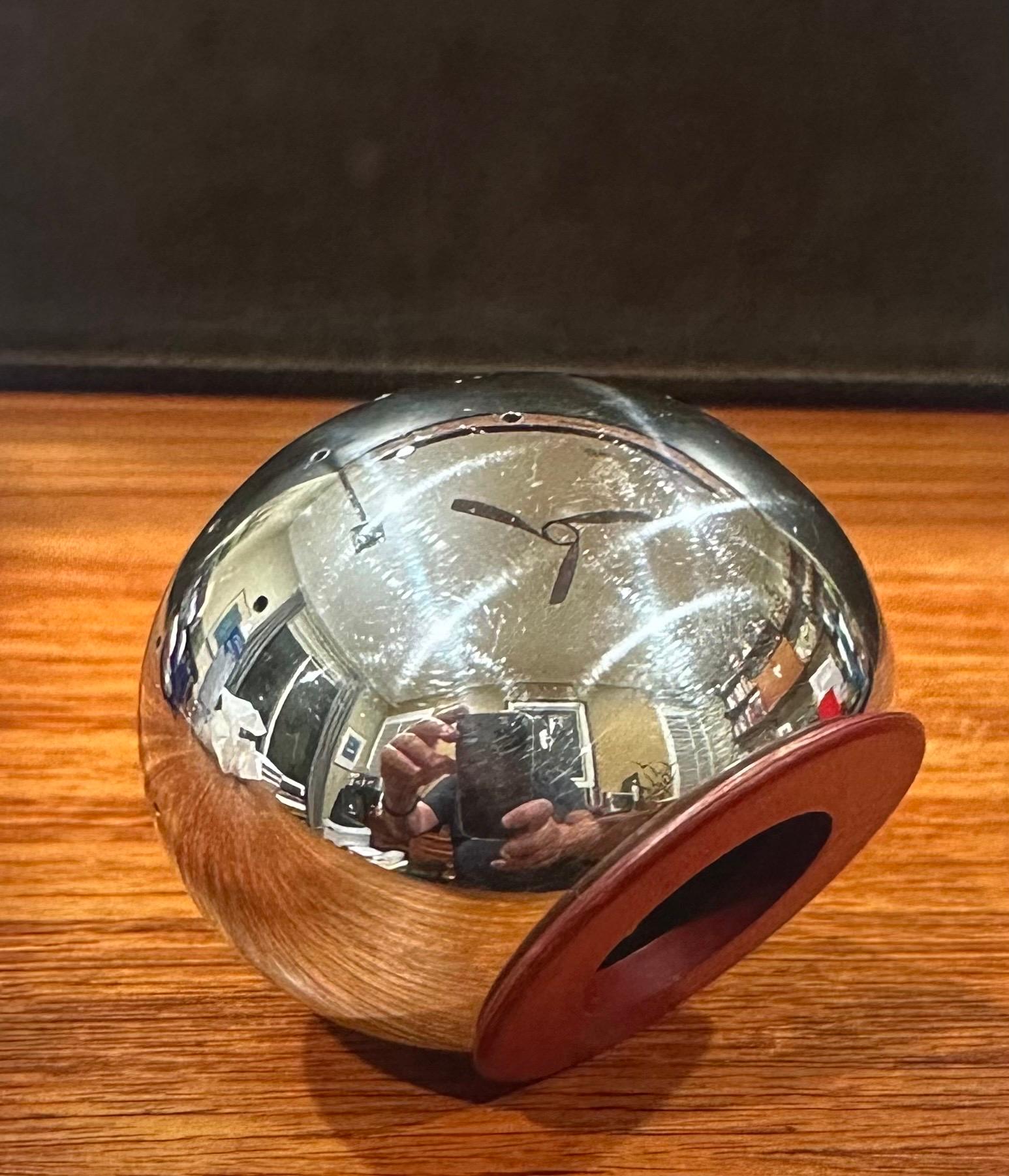 Modernist Chrome Toothpick Holder by Russel Wright for Chase Co. For Sale 4