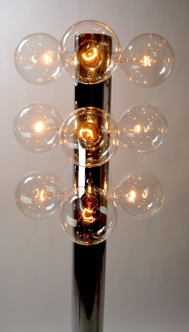 Modernist Chrome Totem Lamp Attributed to Kovacs 2