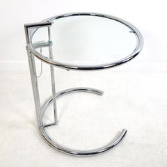 Modernist Chrome Tubular Side Table E1027 by Eileen Gray for Classicon