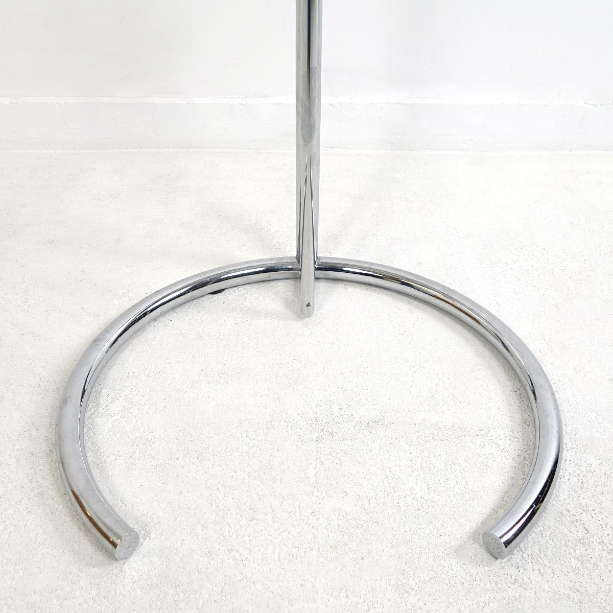 Irish Modernist Chrome Tubular Side Table E1027 by Eileen Gray for Classicon