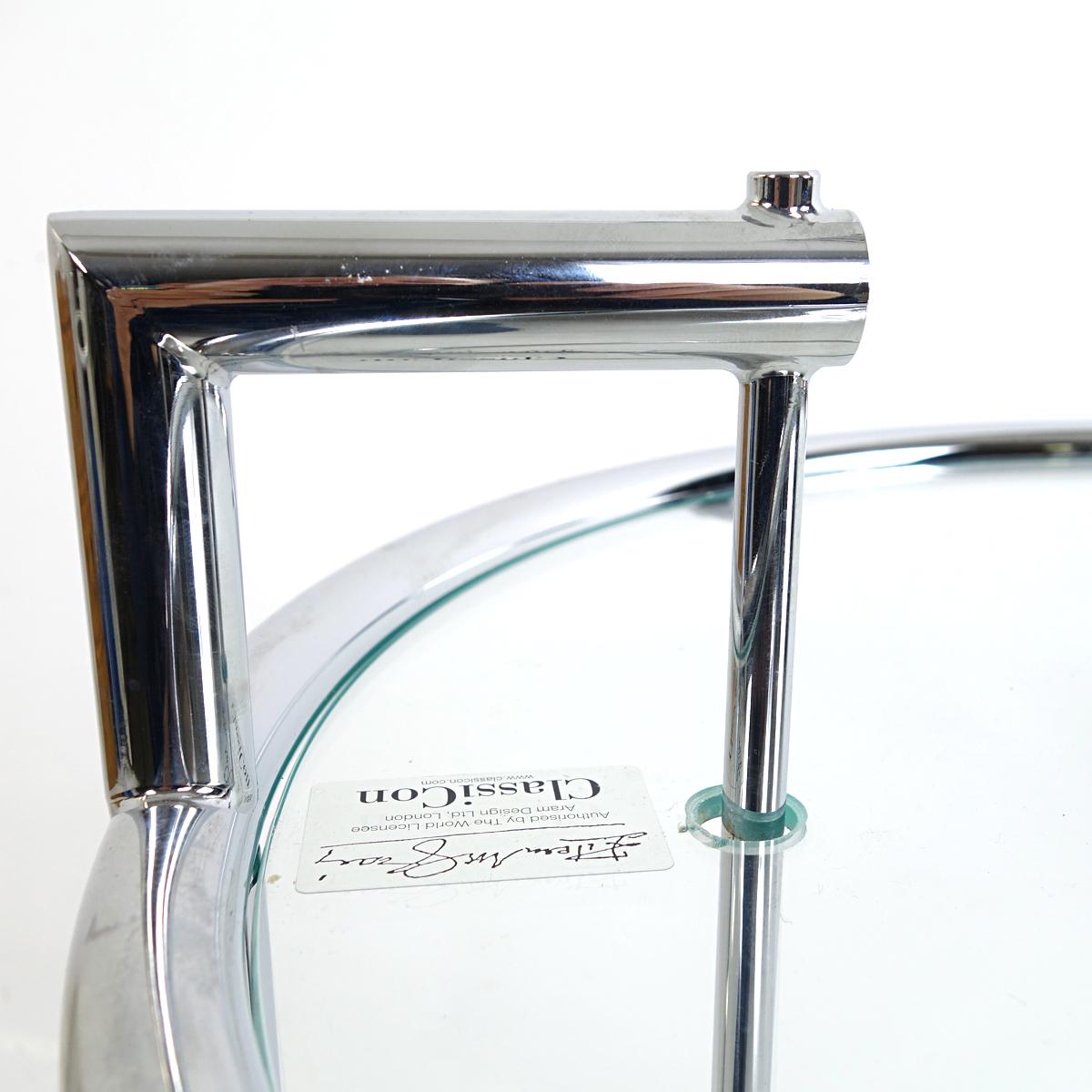 Modernist Chrome Tubular Side Table E1027 by Eileen Gray for Classicon In Good Condition In Doornspijk, NL