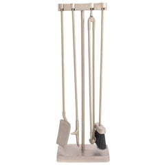 Modernist Chrome Virginia Metalcrafters Fire Tools
