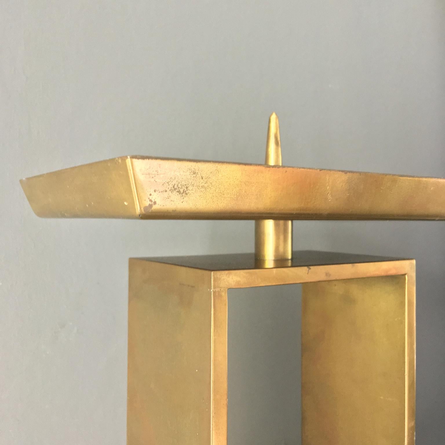 Modernist Church Candlestick, Brass, Early to Mid-20th Century, Germany 9