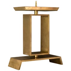 Modernist Church Candlestick, Brass, Early to Mid-20th Century, Germany