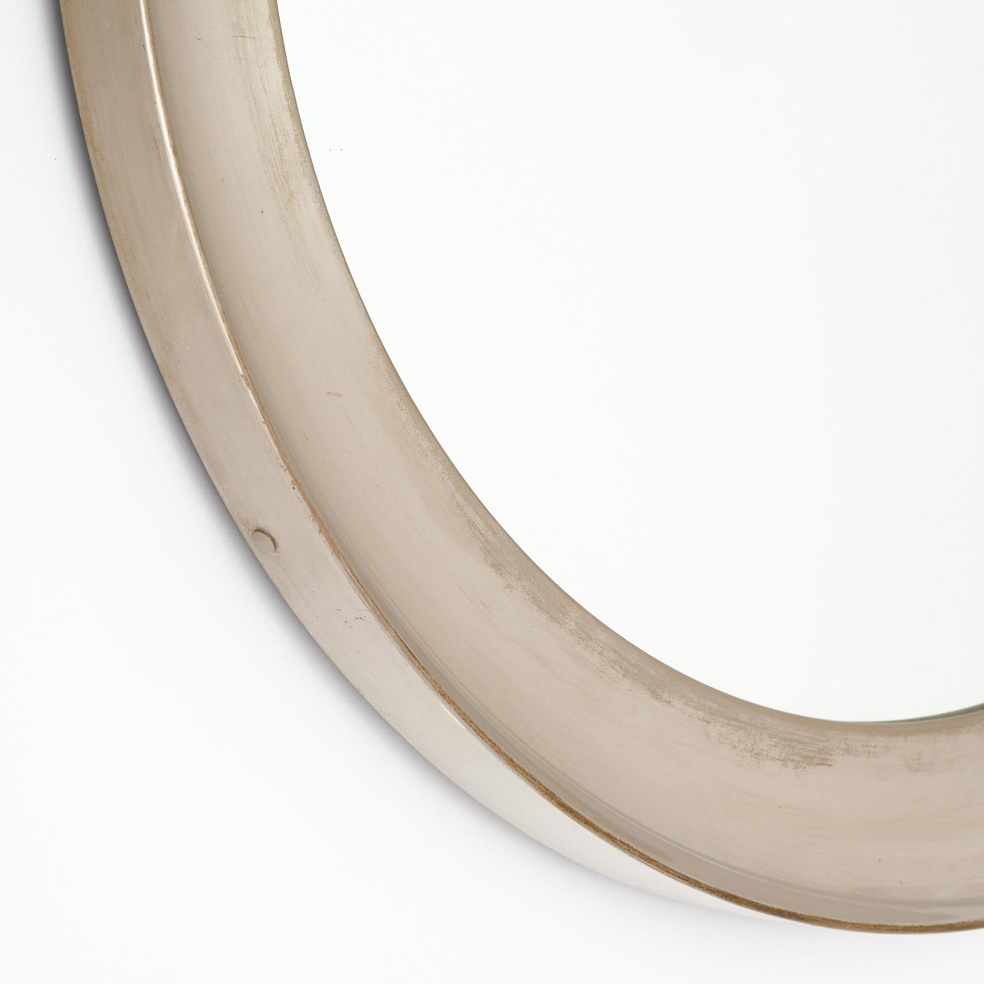 Specchio circolare modernista francese vintage In condizioni buone in vendita a Austin, TX