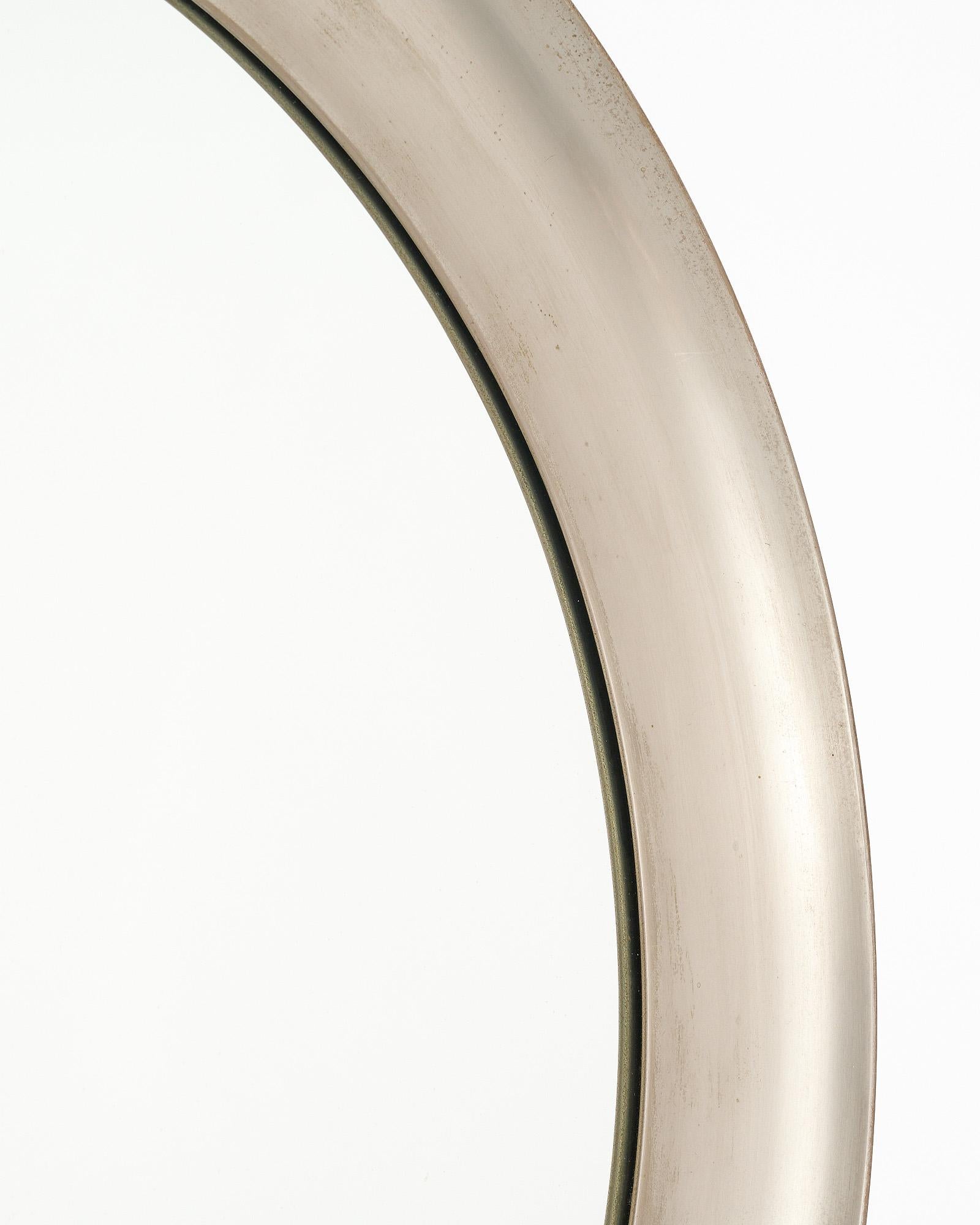 Fine XX secolo Specchio circolare modernista francese vintage in vendita