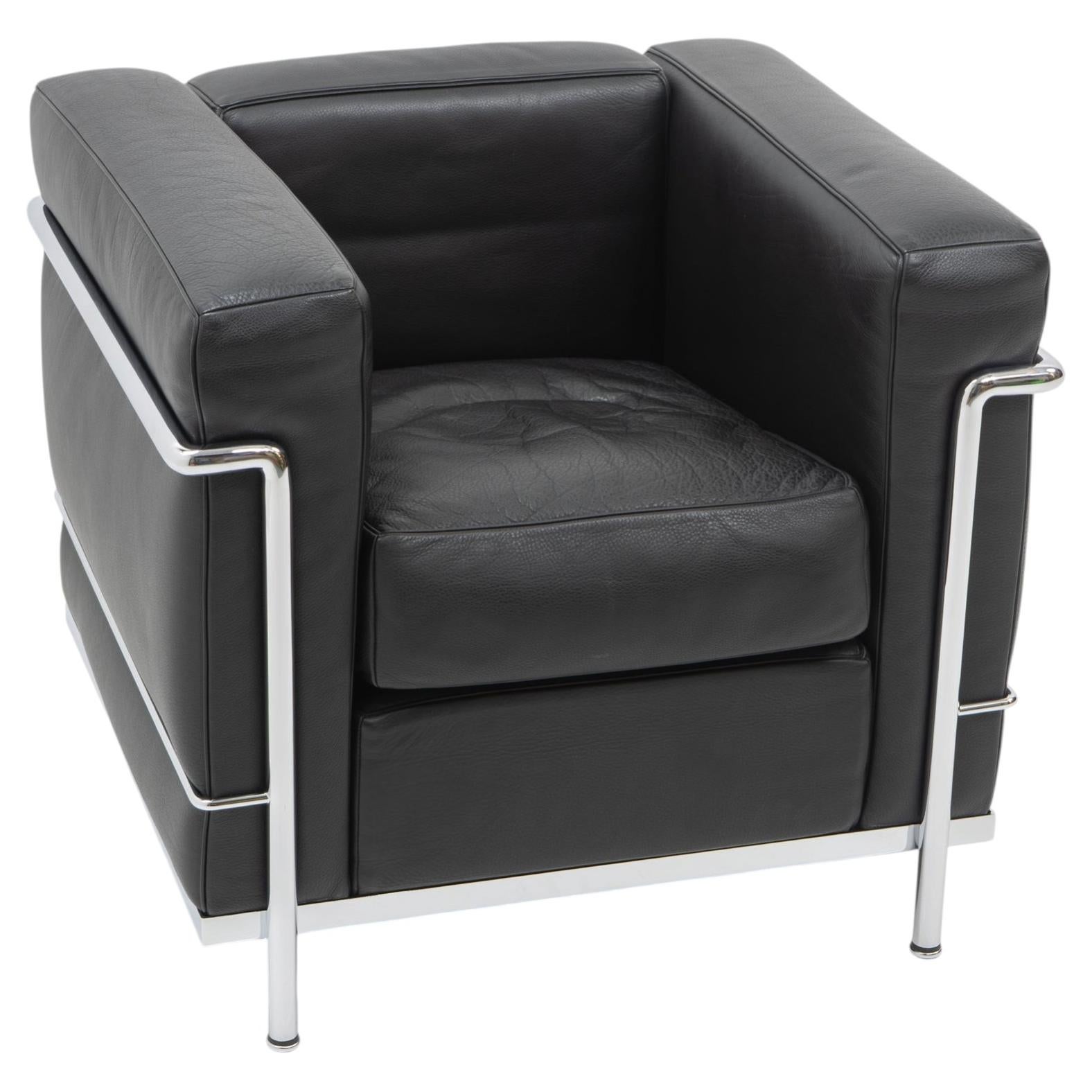 Modernist Classsic Design: LC2 Armchair, Le Corbusier by Cassina, 2000s