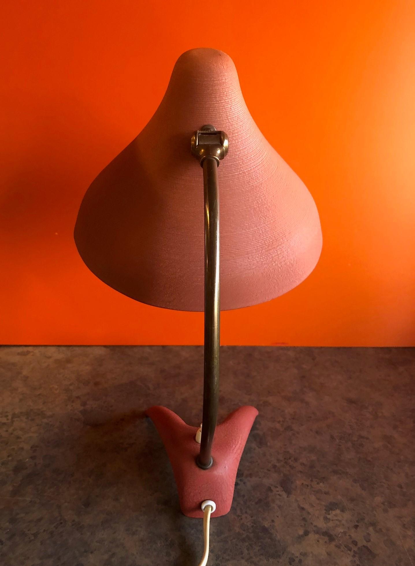 20th Century Modernist Claw Foot Desk Lamp by Louis Kalff for Phillips For Sale