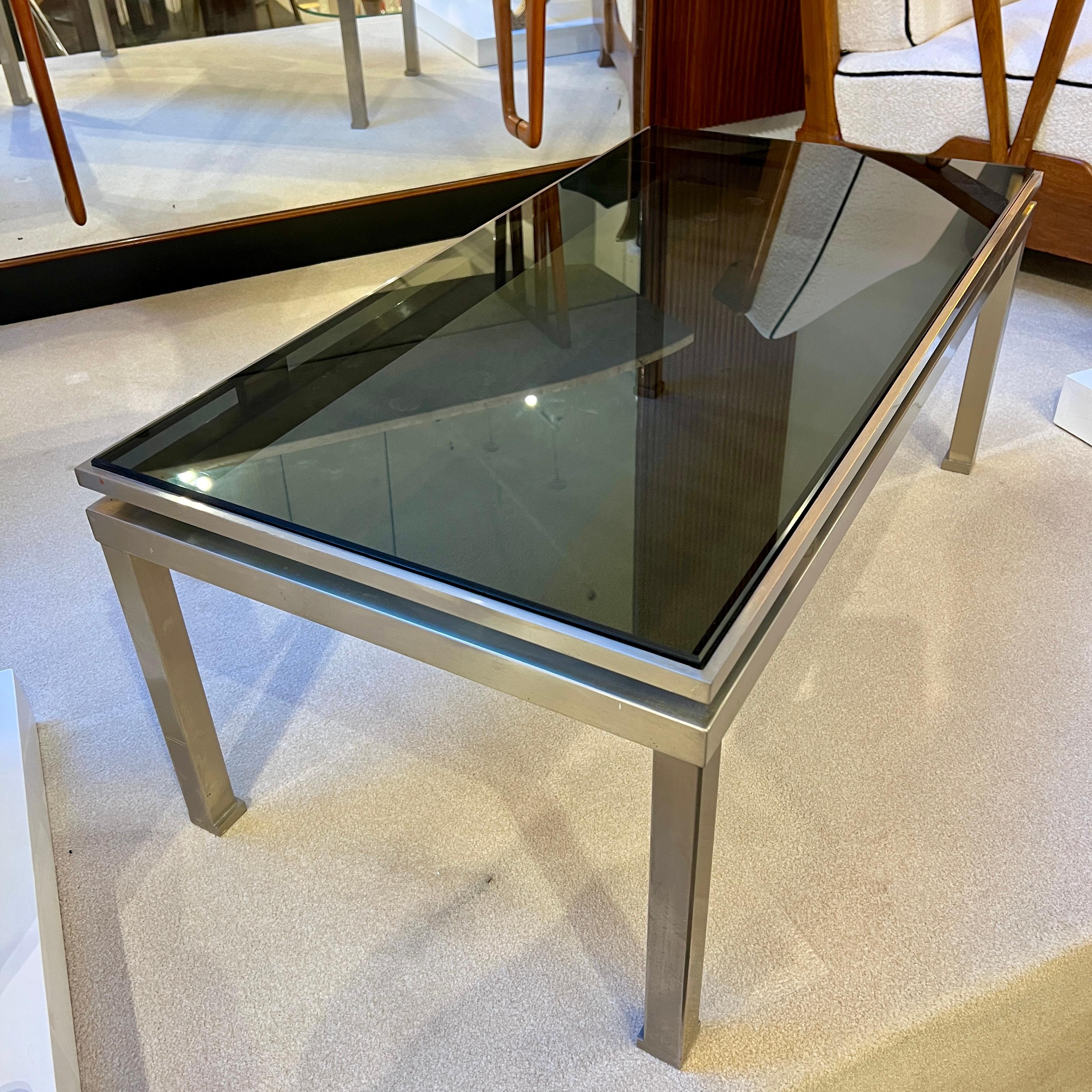 Modernistischer Cocktailtisch der Moderne von Guy Lefevre für Maison Jansen im Angebot 2