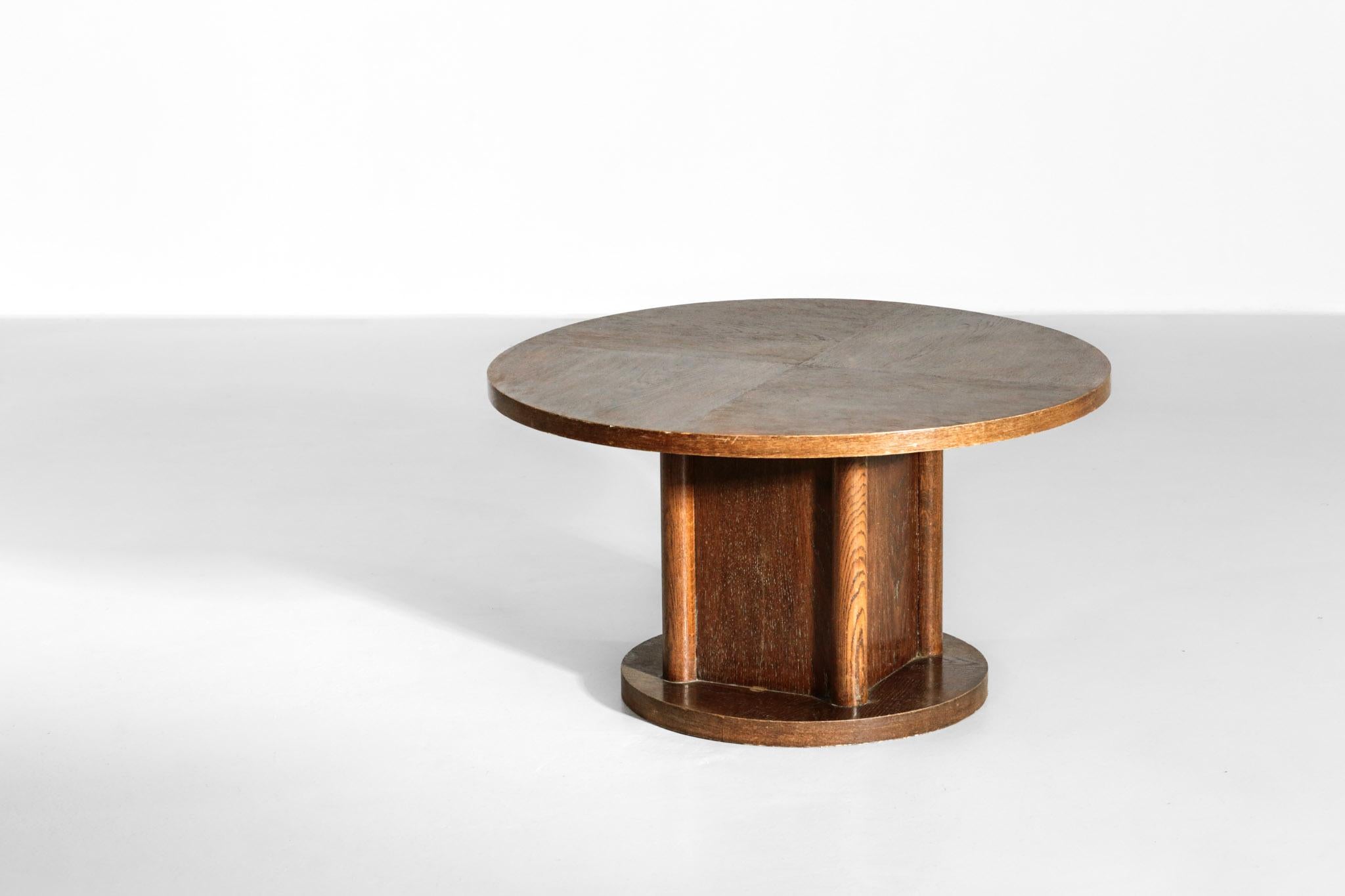 European Modernist Coffee or Side Table in Oak, 1940s