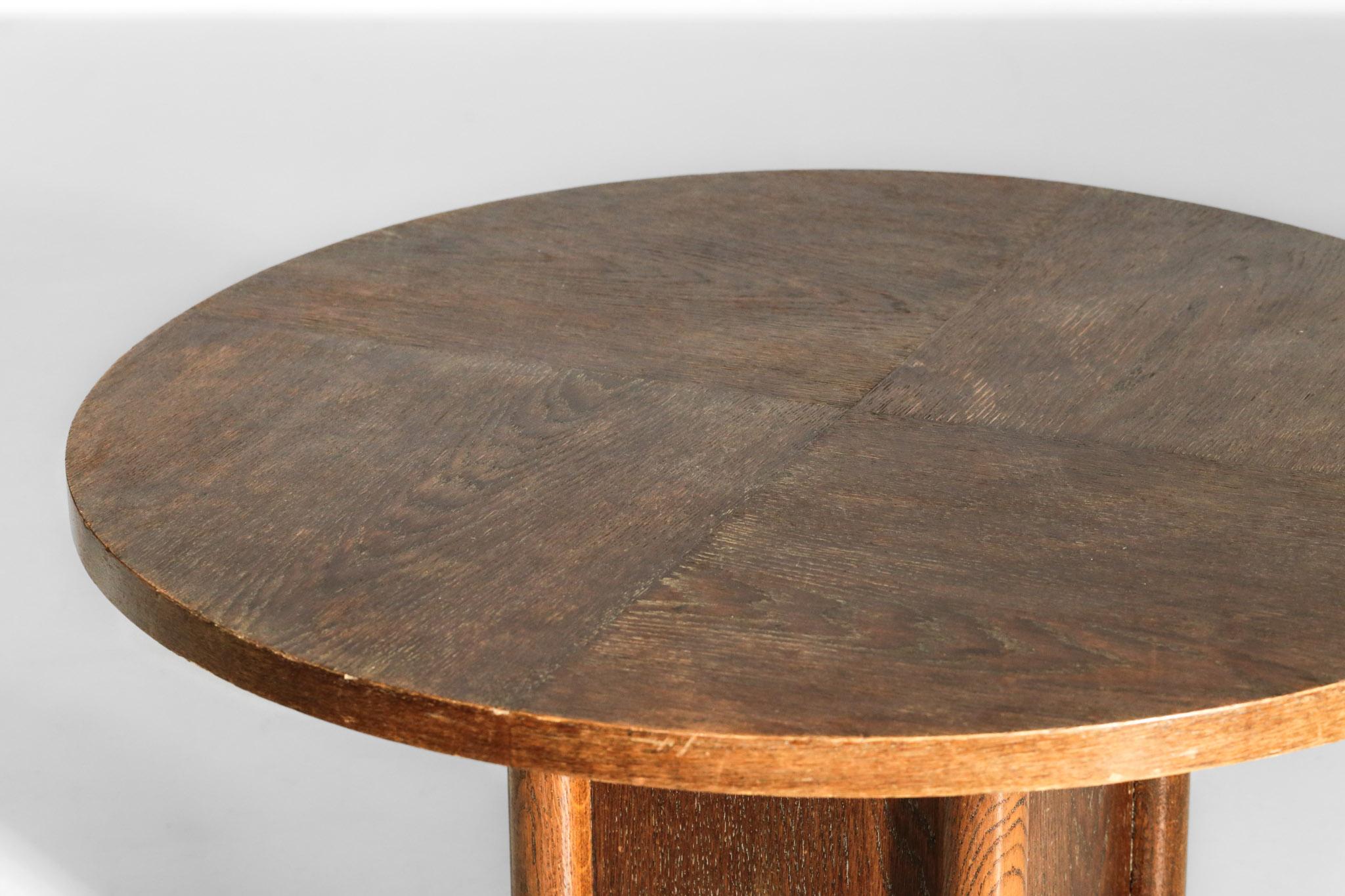 Mid-20th Century Modernist Coffee or Side Table in Oak, 1940s