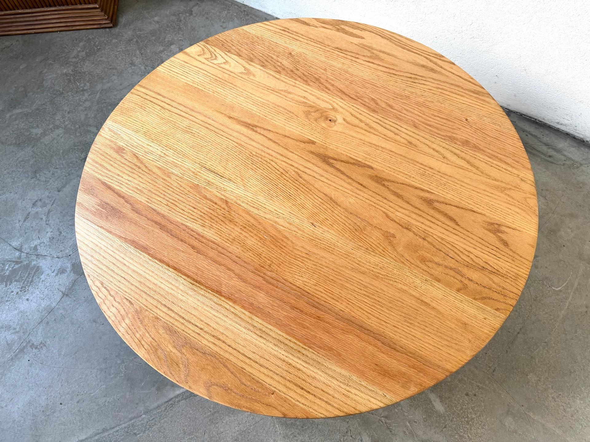 Chêne Table basse moderniste, 1970 en vente
