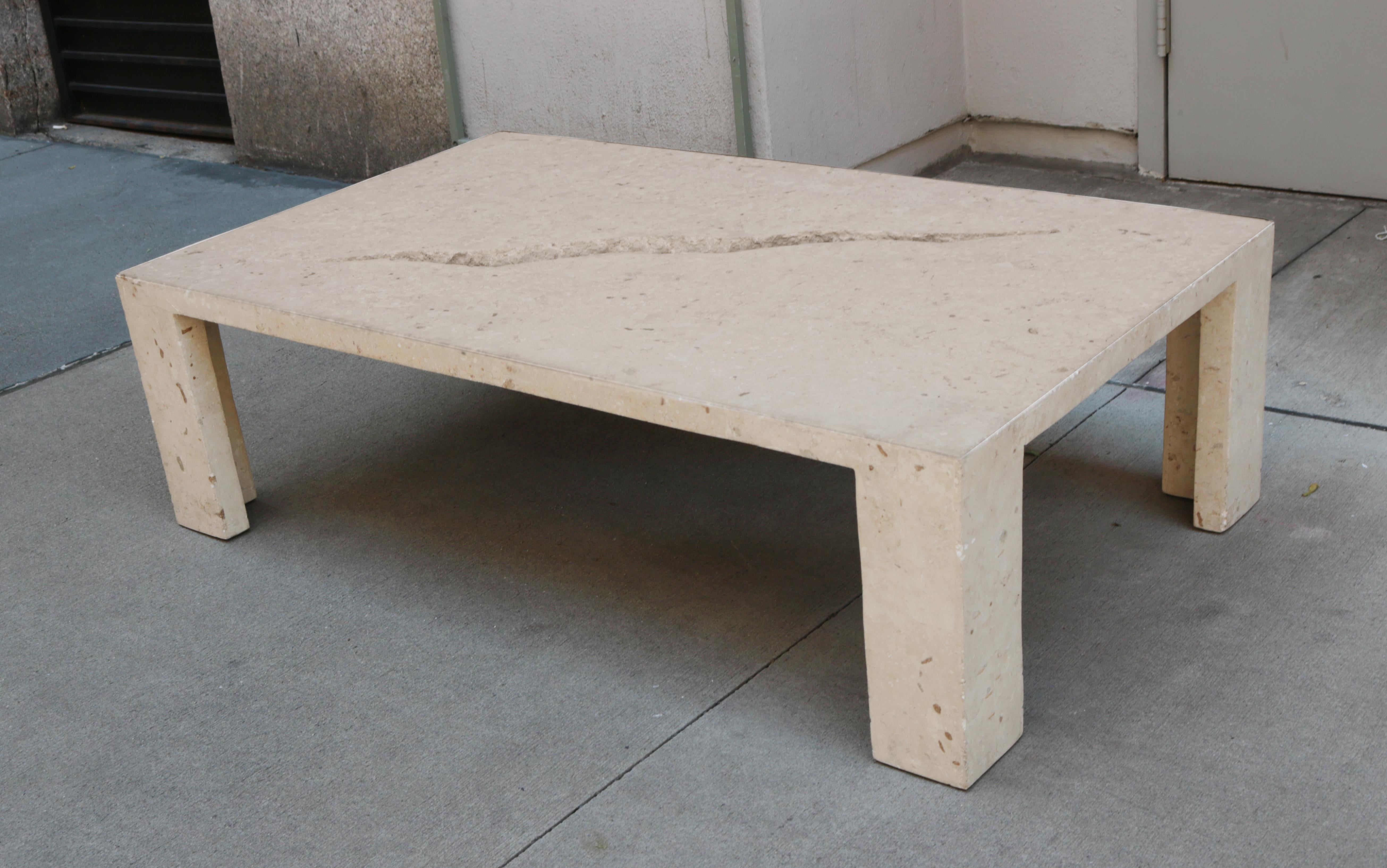 Italian Modernist Coffee Table by Marizo Cecchi For Sale