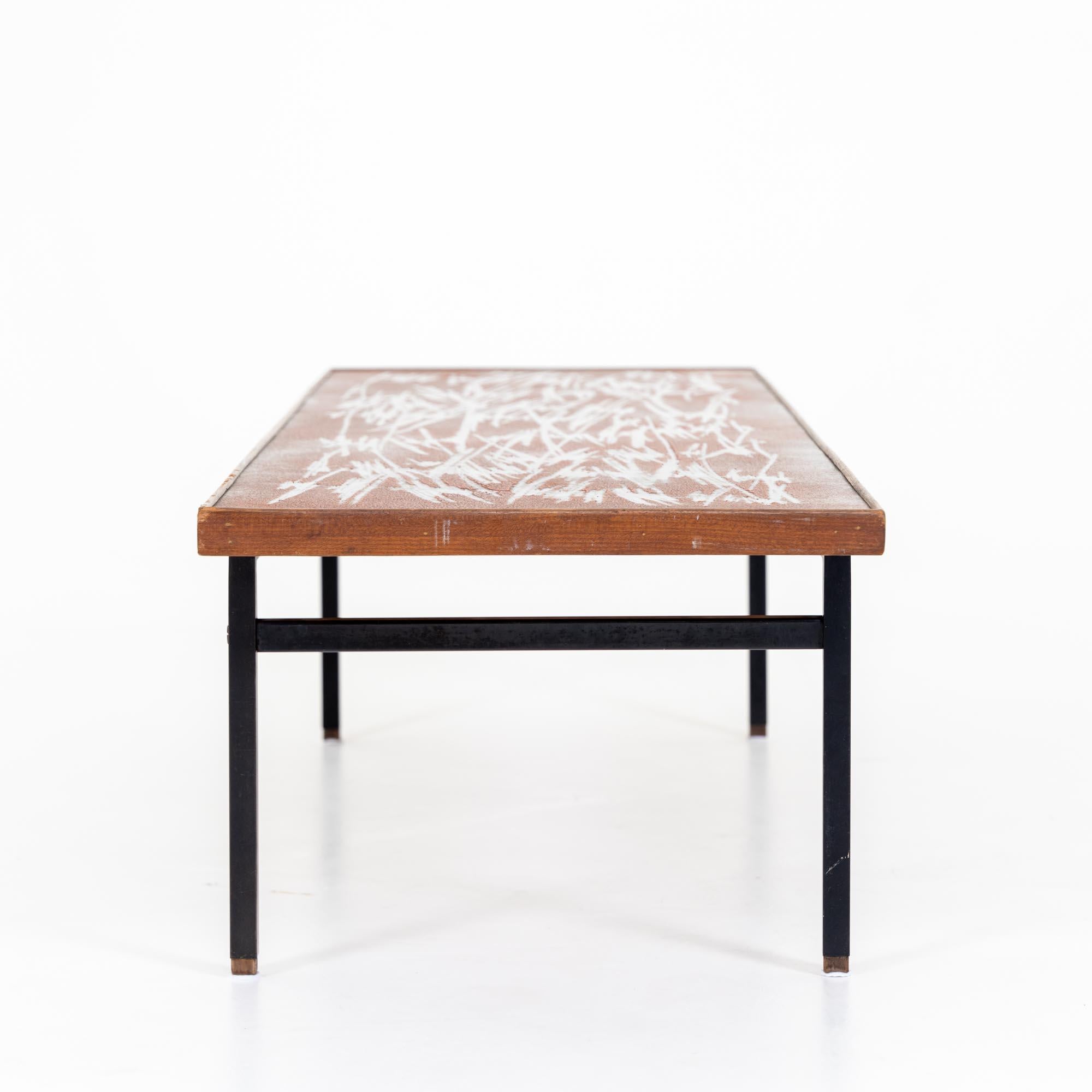 Metal Modernist Coffee Table For Sale