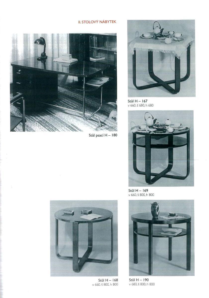 Modernist Coffee Table H-168 Designed by Jindrich Halabala for UP Závody, 1930´s 8