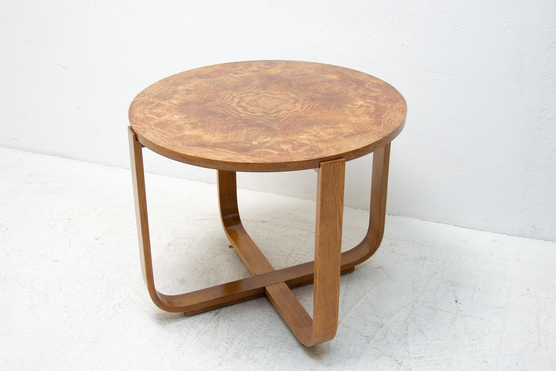 Czech Modernist Coffee Table H-168 Designed by Jindrich Halabala for UP Závody, 1930´s